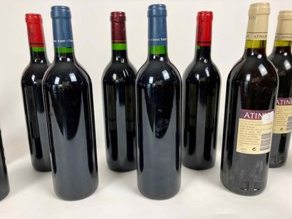 BORDEAUX Lot of twelve bottles (red):

- (FRONSAC), Château La Fontaine 2000, one...