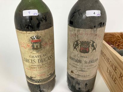 BORDEAUX Lot of four bottles (red):

- (SAINT-ÉMILION), Château Larcis-Ducasse, grand...