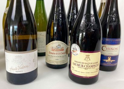 LOIRE Lot of fifteen bottles:

- (ANJOU), Domaine de Pierre Bise 1987 (white), two...