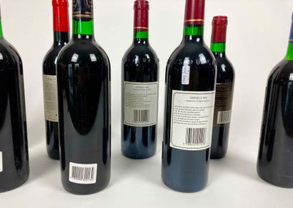 SUD-OUEST Lot of ten bottles (red):

- (CAHORS), Château de Grézels 1990, two bottles...