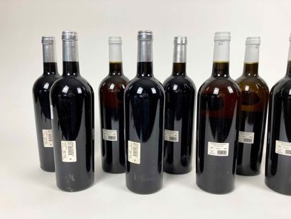 SUD-OUEST (CÔTES-DE-DURAS) Lot de onze bouteilles :

- Domaine de Pré-de-la-Dame...
