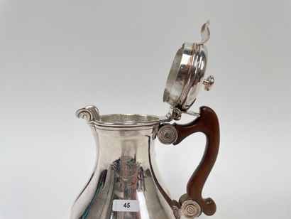AIX-EN-PROVENCE A marabou-shaped coffee pot, with a rocaille shell thumb rest, 18th...