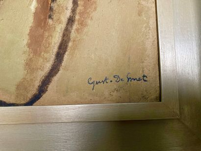 DE SMET Gustave (1877-1943) "Jeune Marin", circa 1930, huile sur carton, signée en...
