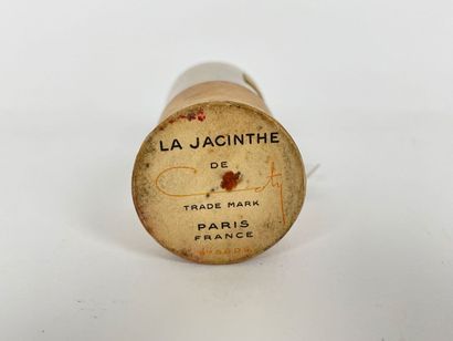 COTY - PARIS Flacon de parfum Jacinthe, circa 1920, verre pressé-moulé à bouchon...