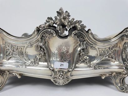 France Important Napoleon III period oval jardinière, late 19th century (after 1878),...