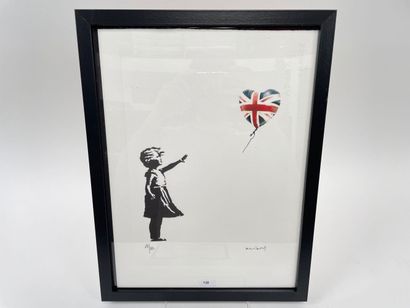 BANKSY (1974-) [d'après] "UK Election Souvenir", XXIe, reproduction, justifiée [28/150]...