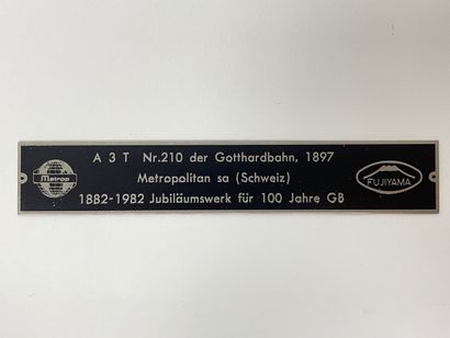 METROPOLITAN - SWITZERLAND (H0) 764, locomotive A 3/5 T Gotthard SBB-CFF, avec certificat...