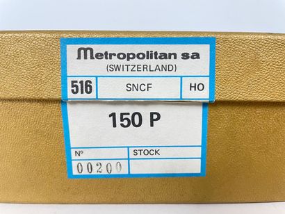 METROPOLITAN - SWITZERLAND (H0) 516, locomotive 150 P SNCF, avec coffret d'origine...