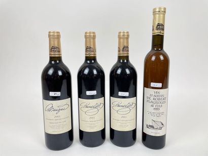 SUD-OUEST Lot de quatre bouteilles (rouge) :
- Domaine des Tres Cantous 2003, une...