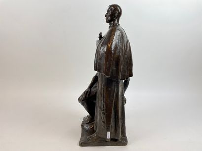 MEUNIER Constantin (1831-1905) "Père Damien", circa 1900, important proof in bronze...