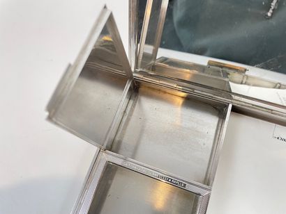 VAN CLEEF & ARPELS - PARIS Art Deco silver guilloche and gilt metal minaudière set...