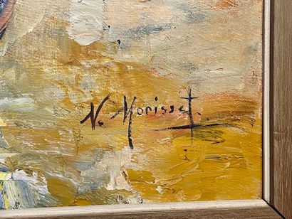 MORISSET Nellie (1907-1990) "Bouquet", XXe, huile sur toile, signée en bas à droite,...