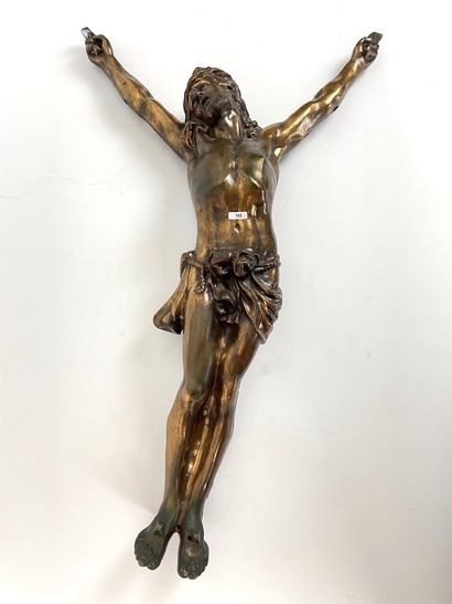 Corpus Christi, XXe, bronze à patine mordorée,...