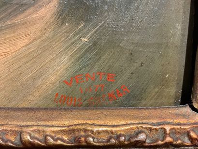 GHEMAR Louis-Joseph (1820-1873) "Jeune Marocain", XIXe, huile sur toile, marque au...