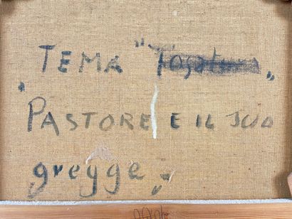 MUS Italo (1892-1967) "Pastore e il juo gregge / Berger et son troupeau (Saint-Vincent...