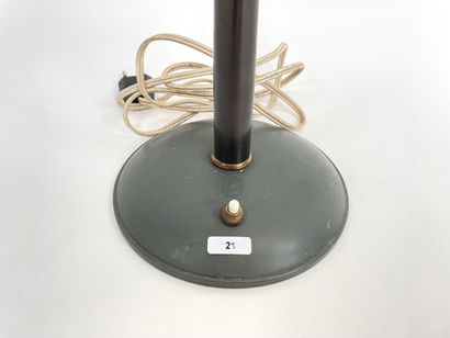 KALFF Louis (1897-1976) / PHILIPS Desk lamp, circa 1950, lacquered sheet metal, label,...