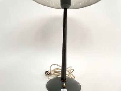 KALFF Louis (1897-1976) / PHILIPS Desk lamp, circa 1950, lacquered sheet metal, label,...