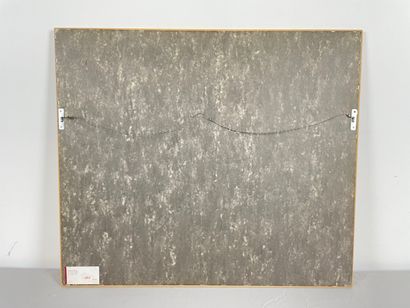 ÉCOLE CONTEMPORAINE "Composition surréaliste", XXe-XXIe, acrylique sur carton toilé...