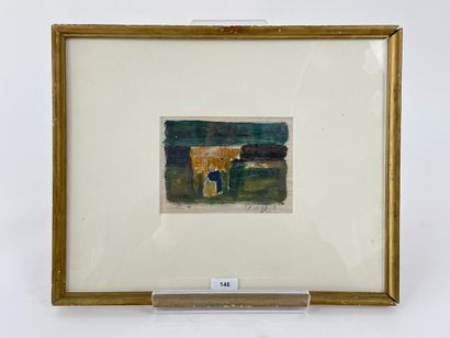 COURTENS Pierre (1921-2004) [attribué à] "Composition", [19]97, oil on board, signed...