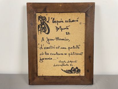 DELPORTE Charles (1928-2012) "L'Espoir retrouvé", [19]82, huile sur panneau, signée...