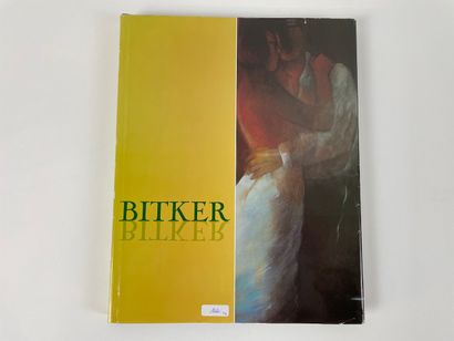 BITKER Colette (1929-) "Femme à l'ombrelle", XXth, mixed technique on paper, signed...