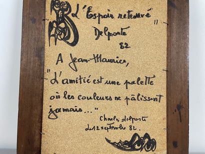 DELPORTE Charles (1928-2012) "L'Espoir retrouvé", [19]82, huile sur panneau, signée...