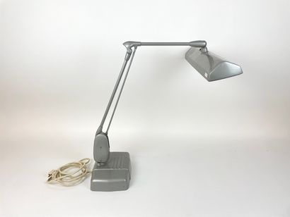 DAZOR FLOATING FIXTURE - U.S.A. Vintage desk lamp with adjustable arm, h. 82 cm.
