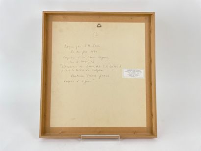 VRIENS Antoine (1902-1987) "Nu de dos", [19]65, fusain sur papier, signé et daté...
