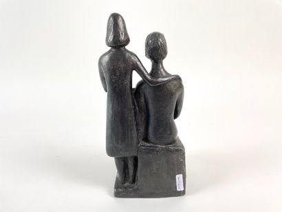 DE WEE Elizabeth-Marie (1930-1986) "The Duchess of Ursel and her daughter", mid-20th...