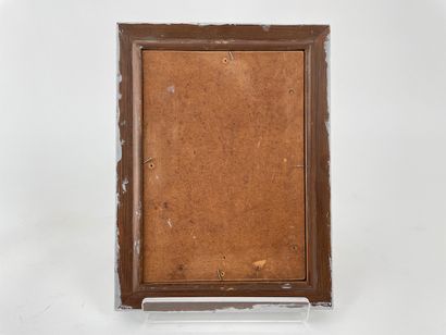 ANONYME "Composition abstraite", XXe, huile sur panneau, 18,5x14 cm.