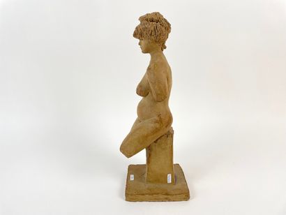 ANONYME "Seated Bather," "Man's Bust," and "Seated Bather with Bent Right Leg," 20th-XXI,...