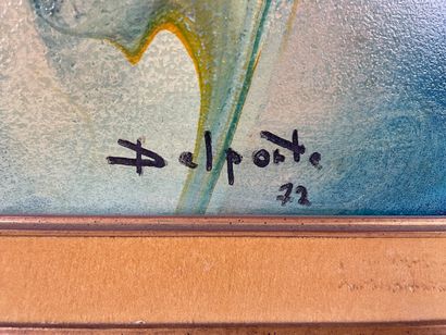 DELPORTE Charles (1928-2012) "La Petite Fille", [19]72, huile sur panneau, signée...