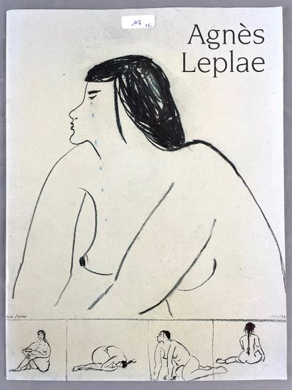 LEPLAE Agnès (1933-) "Paysage urbain", fin XXe, aquarelle sur papier, signée en bas...