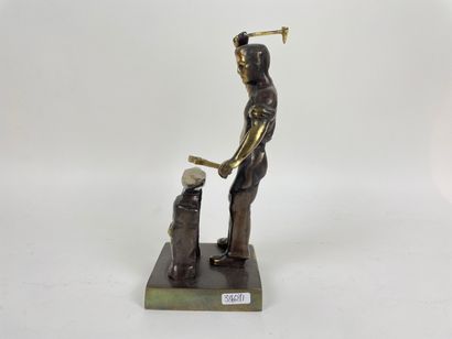 ANONYME "Blacksmith", late 20th century, bronze proof, h. 26.5 cm.