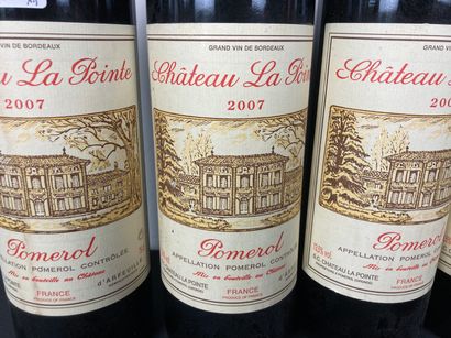 BORDEAUX (POMEROL) Château La Pointe 2007 (red), four bottles [half-neck, slight...