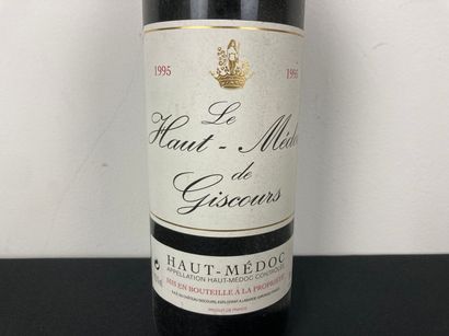 BORDEAUX (HAUT-MÉDOC) Le Haut-Médoc de Giscours 1995 (red), five bottles [mid/bottom...