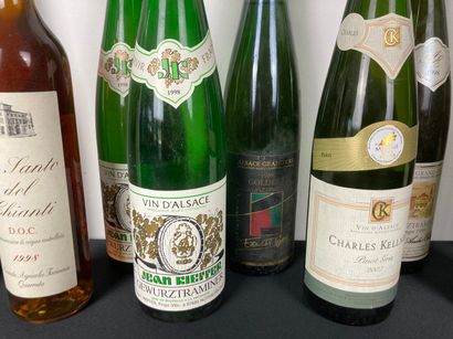 ALSACE et divers Varia of twelve bottles [very slight alterations, as is].