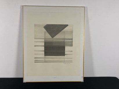 FAUCON Jean-Claude (1939-2006) "Abstract Composition", [19]76, lithograph, signed...