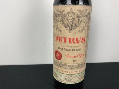 BORDEAUX (POMEROL) Petrus 1961 (red), one bottle [high shoulder, slight alterations...
