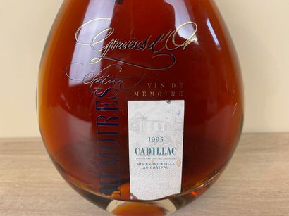 BORDEAUX (SAINT-MAIXANT) Château Mémoires Cadillac 1995 (blanc doux), une bouteille...