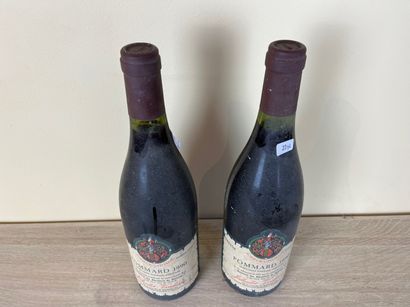 BOURGOGNE (POMMARD) Jaboulet - Vercherre 1990 (rouge), deux bouteilles [1 cm et 1,5...