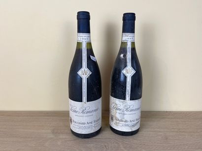 BOURGOGNE (VOSNE-ROMANEE) Bouchard Ainé France 1989 (rouge), deux bouteilles [2,5...