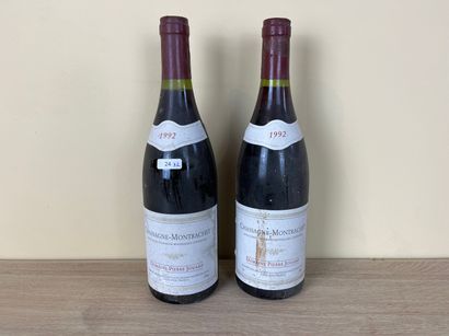 BOURGOGNE (CHASSAGNE-MONTRACHET) Domaine Pierre Jouard 1992 (rouge), deux bouteilles...