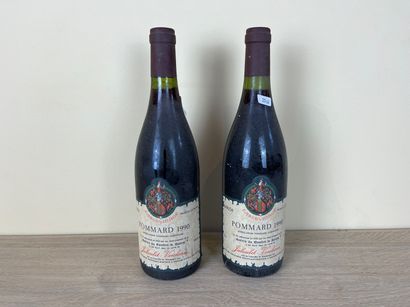 BOURGOGNE (POMMARD) Jaboulet - Vercherre 1990 (rouge), deux bouteilles [1 cm et 1,5...