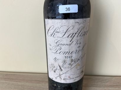 BORDEAUX (POMEROL) Château Lafleur 1947 (rouge), une bouteille [haut-épaule, altérations...