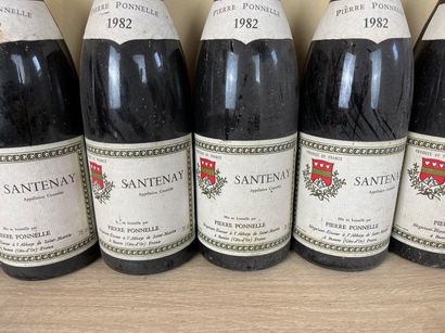 BOURGOGNE (SANTENAY) Pierre Ponnelle 1982 (rouge), sept bouteilles [entre 2 et 3...