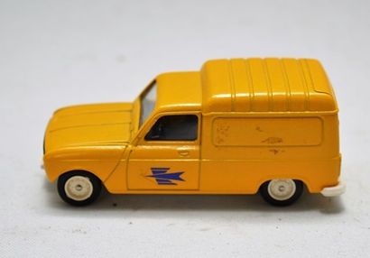 null SOLIDO 42, Renault 4 fourgonnette poste 1976, jaune, sigle bleu foncé sur portières,...