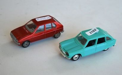 null (2) autos : NOREV n° 139, Citroën Ami 8, saloon 5-door, bleu métallisé, intérieur...