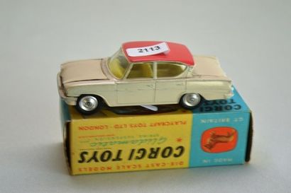 null CORGI réf 234, Ford Consul Classic 315, 1960, beige et toit rouge, int. jaune...