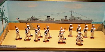 null Diorama (sous vitrine)

DJIBOUTI 1940 LA FRANCE LIBRE - (15) figurines en plomb...